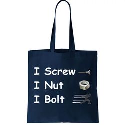 Screw A Nut Bolt Tote Bag