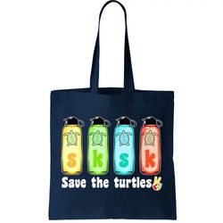 SKSKSK Save The Turtles Peace Tote Bag
