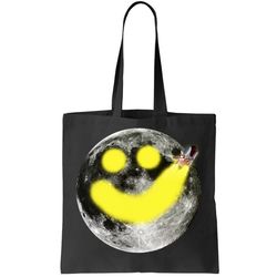 Smiley Face Happy Moon Tote Bag