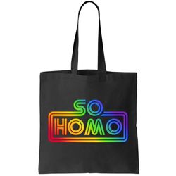 So Homo LGBT Movie Parody Tote Bag