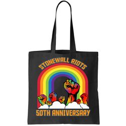 Stonewall Riots 50th Anniversary Rainbow Tote Bag