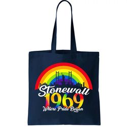 Stonewall Where Pride Began 1969 LGBT Tote Bag
