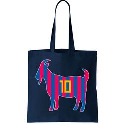 The Goat Messi 10 Greatest Of All Time Tote Bag