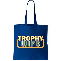 Trophy Mom Funny Retro Tote Bag