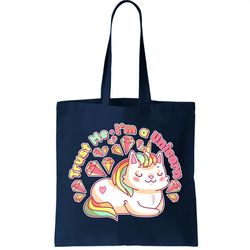 Trust Me Im A Unicorn Cat Tote Bag
