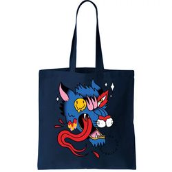 You Are Distorted Funny Wolf Tote Bag