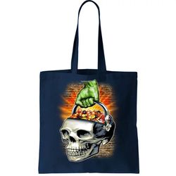 Zombie Skull Candy Bucket Tote Bag