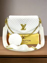 Women's White LV Crossbody bag