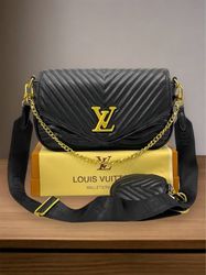 Women's Black LV Crossbody Bag