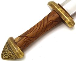 Handmade 9th Century Full Tang Single Edge High Carbon Steel Viking Sword