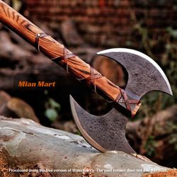 viking axe ultimate outdoor mastery , viking axe, hiking axe, throwing axe, outdoor axe, steel axe, handmade viking axe