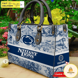 NCAA Penn State Nittany Lions Women Leather Hand Bag, Custom Bag