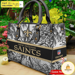 NFL New Orleans Saints NFL Women Leather Bag, Custom Bag