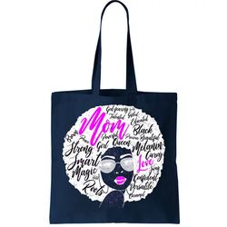 Afro Mom Strong Roots Tote Bag