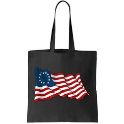 American Betsy Ross Waving Flag Tote Bag