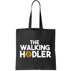 Bitcoin The Walking Holder Tote Bag