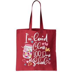 Cute I Loved My Class for 100 Days of School Valentines Day Tote Bag