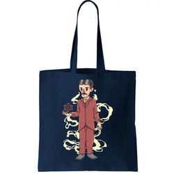 Nikola Tesla Cartoon Tote Bag