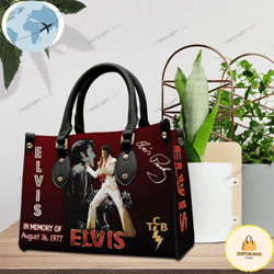 Elvis Presley  Rock Women 3D Leather Handbag, Custom Bag, Sport Bag