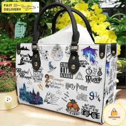 Harry Potter Handbag, Custom Harry Potter Leather Bag,  Harry Shoulder Bag 13