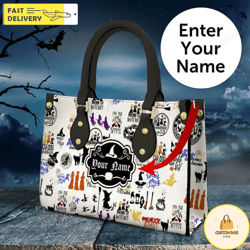 Hocus Pocus Halloween Handbag,Horror Leather Bag,Leather handbag 2