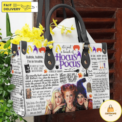 Hocus Pocus Leather Bags, Hocus Pocus Bags And Purses, Hocus Pocus Lovers Handbag 2