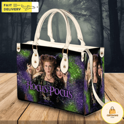 Hocus Pocus Leather Handbag,Hocus Pocus Leather Bag,Halloween Crossbody Bag 4