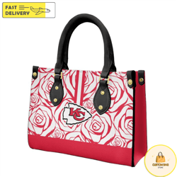 Kansas City Chiefs Rose Pattern Limited Edition Fashion Lady Handbag