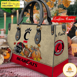 NCAA Cincinnati Bearcats Autumn Women Leather Bag