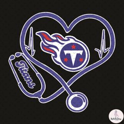 Tennessee Titans Heart Stethoscope Svg, Nfl svg, NFL sport, NFL Sport svg, Sport NFL svg, Sport svg