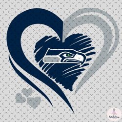 Seattle Seahawks Heart Logo Svg, Nfl svg, Football svg file, Football logo,Nfl fabric, Nfl football