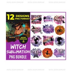 Witch Sublimation Png Bundle, Witch Png, Halloween Png