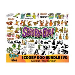 90 Scooby Doo Bundle Svg, Cartoon Svg, Scooby Doo Svg