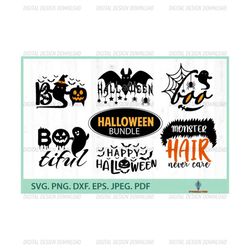 Halloween SVG Bundle, Halloween SVG, Fall Svg, Autumn Svg, Ghost Svg, Boo svg, Quotes, Cut File Cricut, Silhouette