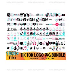 1000 Tik Tok Logo Svg Bundle, Tik Tok Svg, Tik Tok Clipart
