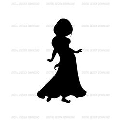 Disney Aladdin Princess Jasmine Silhouette SVG File