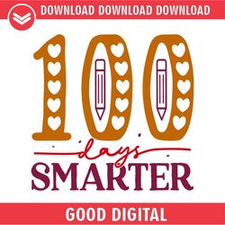 100 Day Smarter Digital Png File