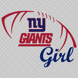 NY Giants Girl Svg, Nfl svg, Football svg file, Football logo,Nfl fabric, Nfl football