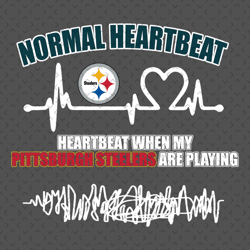 Pittsburgh Steelers Heartbeat Svg, Nfl svg, Football svg file, Football logo,Nfl fabric, Nfl football