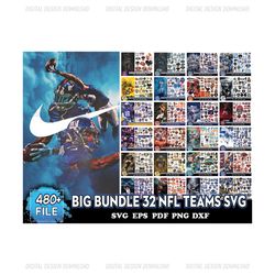 Big Bundle 32 NFL Teams Svg, NFL Svg, NFL Logo Svg, Football Svg