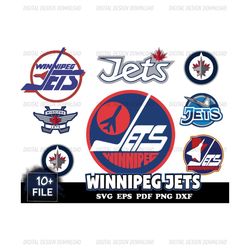 10 FILE Winnipeg Jets Svg Bundle