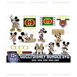 Gucci Disney Bundle Svg, Gucci Logo, Brand Logo Svg