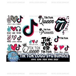 Tik Tok Logo Svg Bundle, File For Cricut, For Silhouette