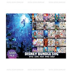 5000 Files Disney Bundle Svg, Disney Svg, Princess Svg