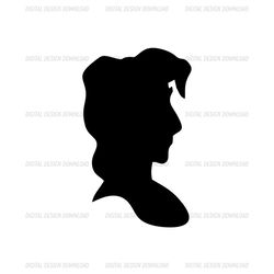 Disney Aladdin Head Silhouette Vector SVG