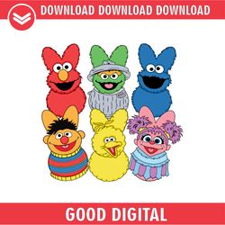 Sesame Street Peeps Happy Easter PNG