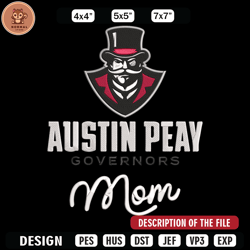 Austin Peay State logo embroidery design, NCAA embroidery, Sport embroidery, logo sport embroidery, Embroidery design
