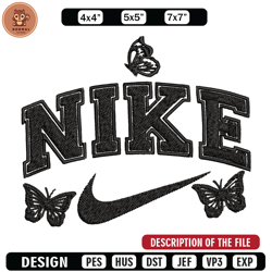 Nike butterfly Embroidery design, Nike butterfly Embroidery, Embroidery File, Nike design, logo shirt, Digital download