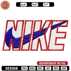 Nike logo red embroidery design, Embroidered shirt, Brand Embroidery, Brand design, Brand shirt, digital download