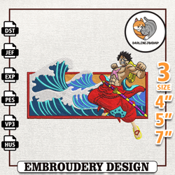 Luffy One Piece, Anime Embroidery Design, Anime Machine Embroidery Design, Gift For Anime Fan,Embroidery design